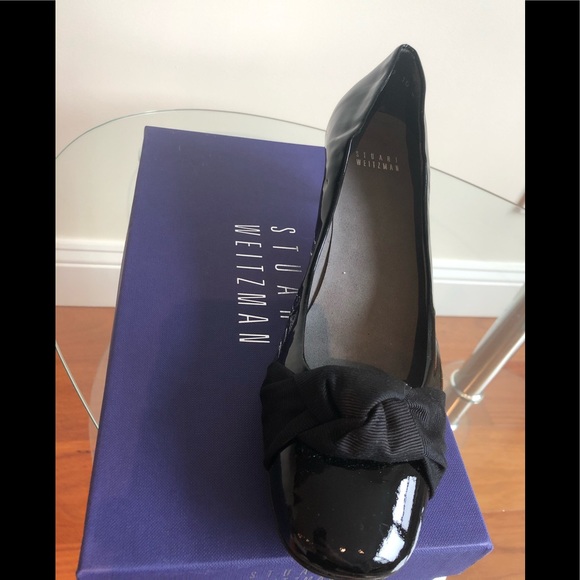 NWT Stuart weitzman black patent low heels - Picture 7 of 7